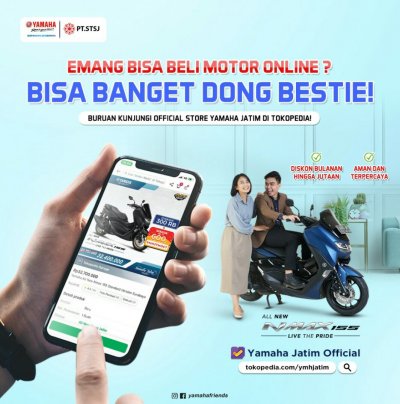 BELI MOTOR YAMAHA SEMAKIN SAT SET, LEWAT TOKOPEDIA AJA