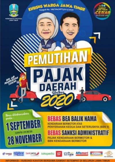 BPKB Motor Anda Mati, Yuk Ikut Pemutihan Pajak Motor Jatim 2020