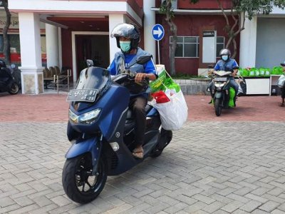 Buktikan Fitur &amp; Fungsional Matic Yamaha, Dipakai Antar Paket Isoman Tetap Jago