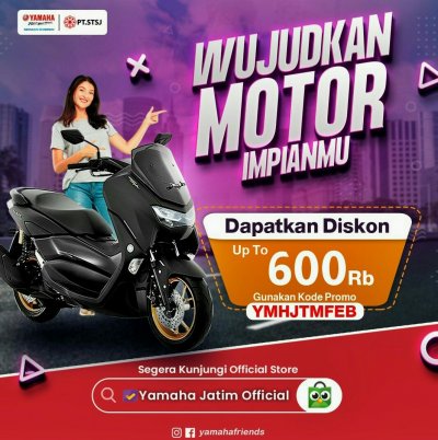 WUJUDKAN MOTOR IMPIANMU, YAMAHA STSJ BERI DISKON DI TOKOPEDIA