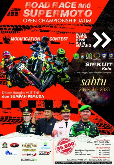 Preview - Road Race - Supermoto Open Championship 2023, Malang :  REFRESH ATMOSFIR RACING KOMPETISI DI MALANG RAYA