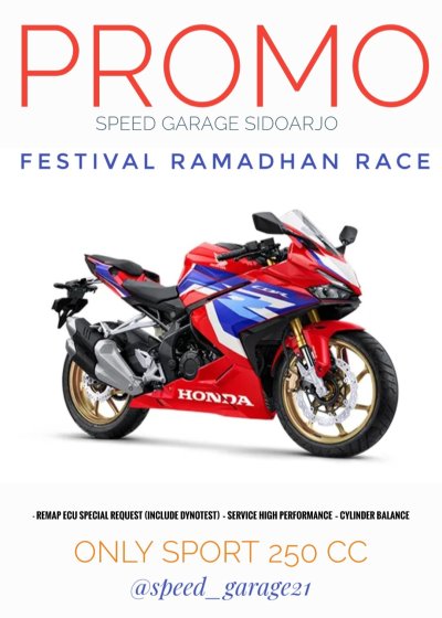 Speed Garage, Sidoarjo : SAJIKAN PROMO FESTIVAL RAMADHAN RACE, DISKON HINGGA 50%