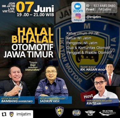 Halal Bihalal Otomotif Jawa Timur  - Live Virtual : RUANG SILATURAHMI &amp; MENCARI SOLUSI