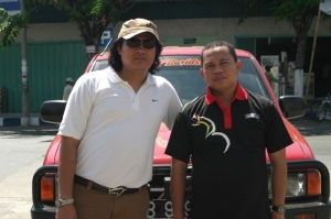 Yanto &amp; Dodiyanto IRC. Saat awal mensosialisasi memperkenalkan ban balap IRC di Pamekasan, Jatim tahun 2007. 