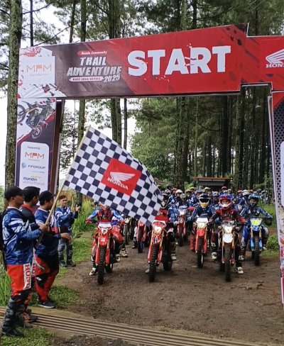 Ratusan Rider Geber Honda CRF, Meriahkan Petualangan Off Road di Trawas