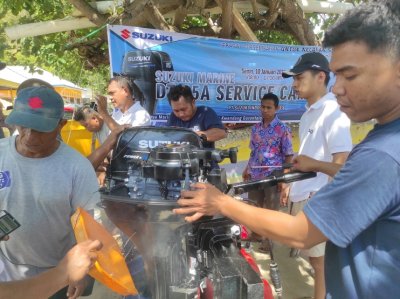 Suzuki Marine : SEMANGAT MENGAWALI TAHUN 2022, GELAR SERVICE CAMPAIGN &amp; CLEAN UP THE WORLD DI MANADO