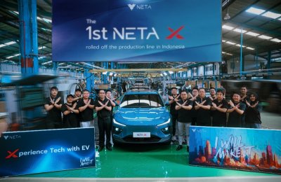 NETA Auto Indonesia Rayakan Produksi Lokal Pertama NETA X Dengan Line-Off Celebration