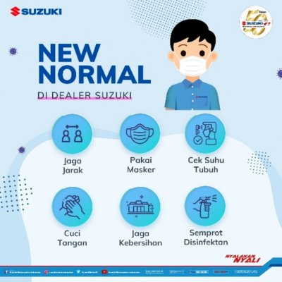 SUZUKI TERAPKAN PROTOKOL KESEHATAN DI SELURUH JARINGAN DILER RODA DUA DI INDONESIA