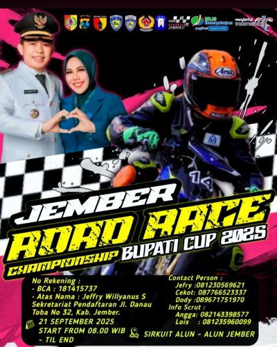 Preview - Jember Road Race Openchampionship 2025 : OBAT RINDU PENGGILA RACING KOMPETISI &amp; RANGSANG REGENERASI RIDER JEMBER
