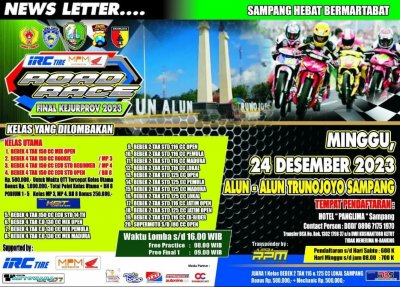 Preview - Grand Final IRC Kejurprov Jatim Road Race 2023, Sampang : BANYAK HADIAH DITENGAH SENGITNYA LAGA