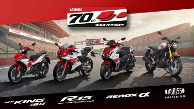 Yamaha Anniversary 70 Tahun, Line Up Livery Ikonik Edisi Spesial Resmi Mengaspal