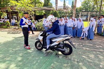 Jago #Cari_Aman Biar Happy, Berkendara Aman Jadi Gaya Hidup Anak Muda Malang