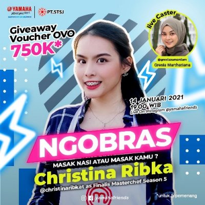 Yamaha Jatim - Ngobras : BERSAMA CHRISTINA RIBKA MERUBAH HOBI MENJADI PELUANG BISNIS