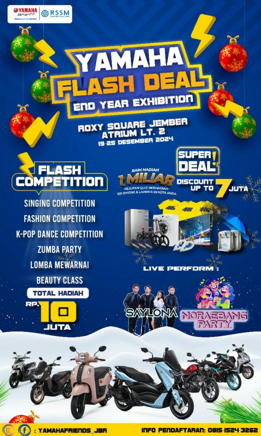 YAMAHA FLASH SALE : End Year Exhibition 2024 Sukses Memikat Banyak Pengunjung