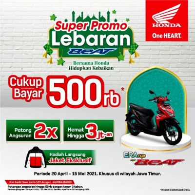 MPM Honda Jatim : SUPER PROMO PEMBELIAN HONDA BEAT, JELANG LEBARAN