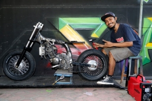 Niko The Spawn Custom Garage, Surabaya. Evo mini bike 14&quot;, wujud gengsi penghobi mini bike yang kian marak.