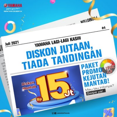 FANTASTIS, DISKON HINGGA RP. 15 JUTA, CUMA DI YAMAHA JATIM