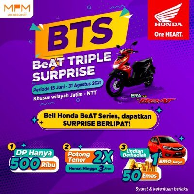 Surprise Berlipat, Beli Honda BeAT Series Berhadiah Honda Brio