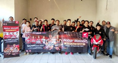 Dukung Pebalap Indonesia di GP Indonesia, Honda Community Jatim Nobar Moto GP Mandalika