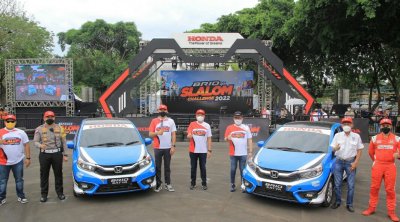 HONDA GELAR PUTARAN PENUTUP BRIO SLALOM CHALLENGE 2022 DI KOTA SURABAYA