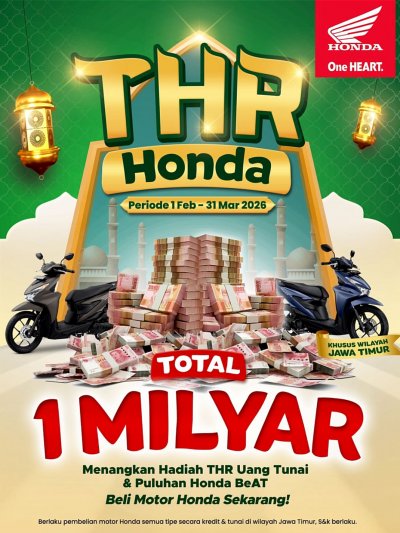 MPM Honda Jatim Hadirkan Program THR Honda 2026, Kesempatan Raih Hadiah Menarik di Momen Ramadan