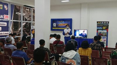 Perkuat Sinergitas, MPM Honda Jatim Edukasi #Cari_Aman Berlalu Lintas di Colombo