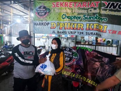 YAMAHA JATIM DUKUNG YNCI PEDULI MASYARAKAT SURABAYA