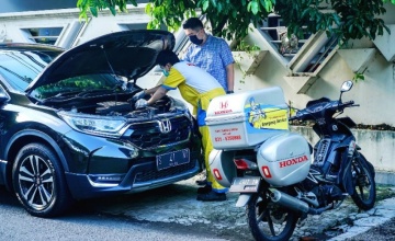 Honda Surabaya Center : PHYSICAL DISTANCING ? HOME SERVICE AJA !