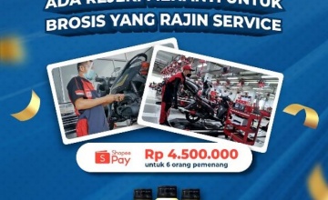 ADA REZEKI BAGI KONSUMEN YAMAHA YANG RAJIN SERVICE !