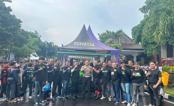 KAWASAKI SURAPITA UNITRANS & KOMUNITAS KAWASAKI, ALL OUT DUKUNG “ROAD SAFETY CAMPAIGN”