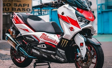 Modifikasi XMAX 250 Connected yang Curi Perhatian di Ajang CustoMAXI 2023