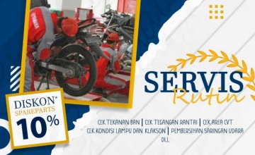 SERVICE MOTOR YAMAHA KESAYANGANMU, DISKON SPARE PART MENANTI !