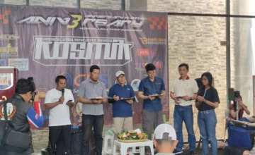 3rd Anniversay Kosmik Jawa Timur, Meriah Dan Dihadiri Bikers dan Komunitas Motor Listrik Di Jatim