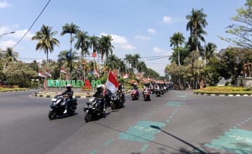 Puluhan Bikers Honda PCX Malang, Sambut Hari Kemerdekaan