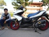 Yamaha Aerox 155, Surabaya : UP GRADE 190 CC & TAMPIL MODIS KHAS JURAGAN LOMBOK