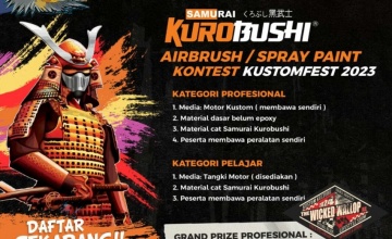 Kustomfest 2023 : DENGAN SUPORT SAMURAI KUROBUSHI, AKAN MEMBAWA PAINTER KE TINGKAT INTERNATIONAL