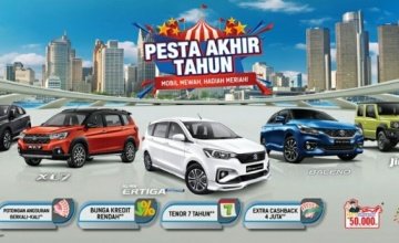 PROMO PESTA AKHIR TAHUN DIPERPANJANG KESEMPATAN BELI MOBIL SUZUKI DAPAT HADIAH MOTOR